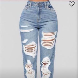 High waist boyfriend jeans from Fashion Nova.